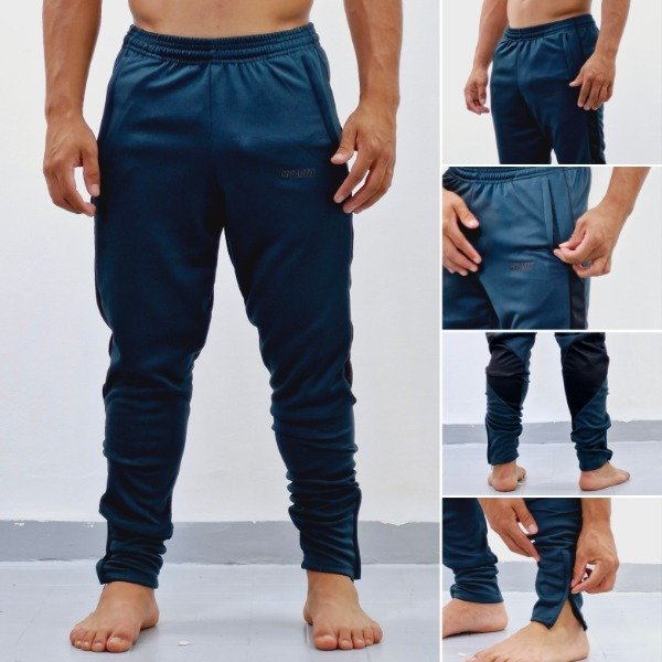 Producto - Pantalón Cibarta acetato Modelo combinado verde y negro