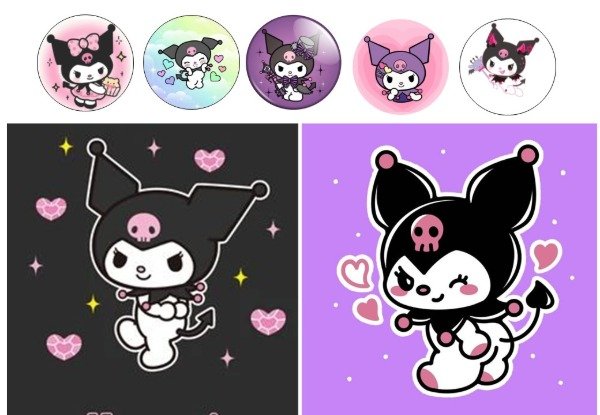 Producto - LAMINA TORTA RECTANGULAR O CAKE PIÑATA KUROMI MELODY