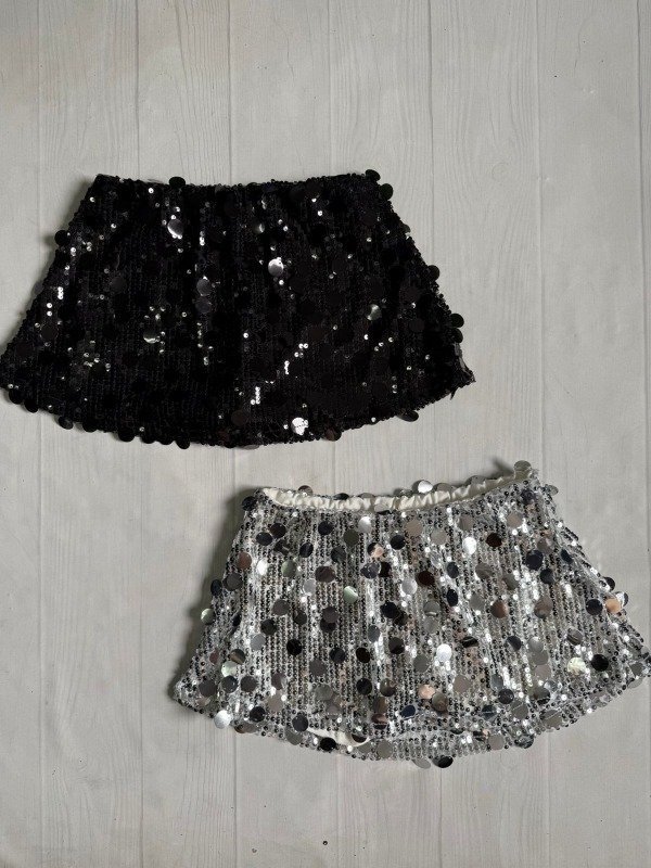 Producto - [4943] Short pollera tiro bajo lentejuelas ''Isabella''