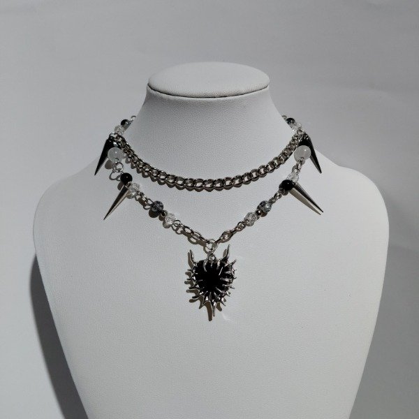 Producto - Collar danger heart negro