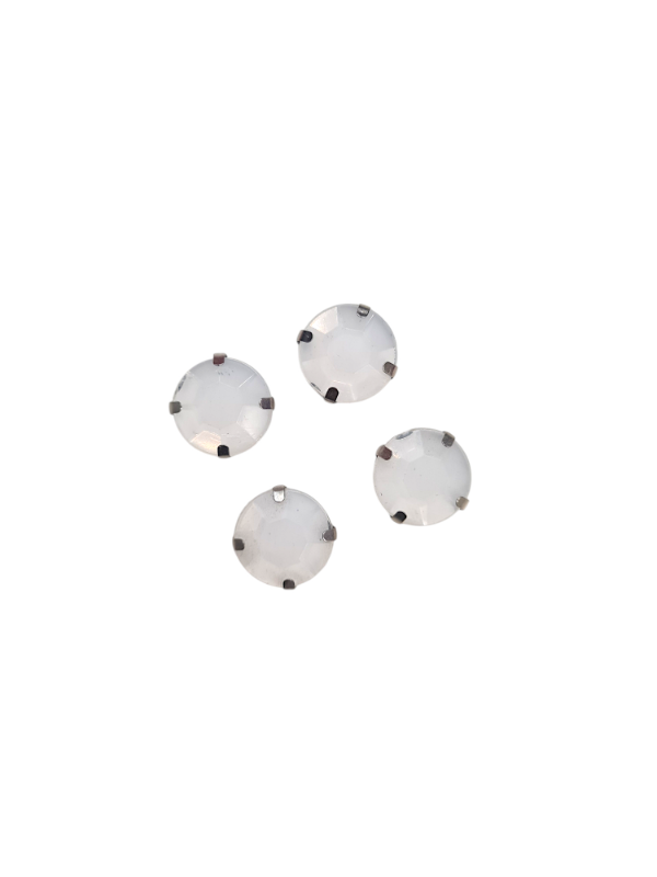Producto - GEMAS ENGARZADAS REDONDAS BLANCO 15MM