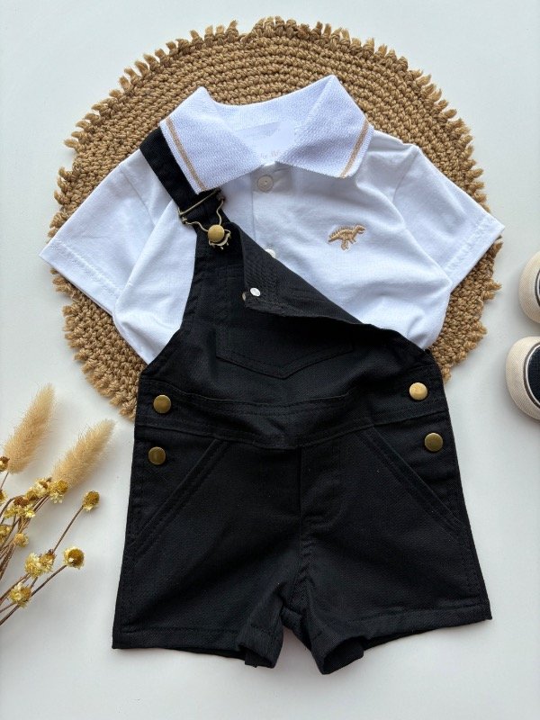 Producto - Jardinero negro UNISEX talles hasta 4 años - 2