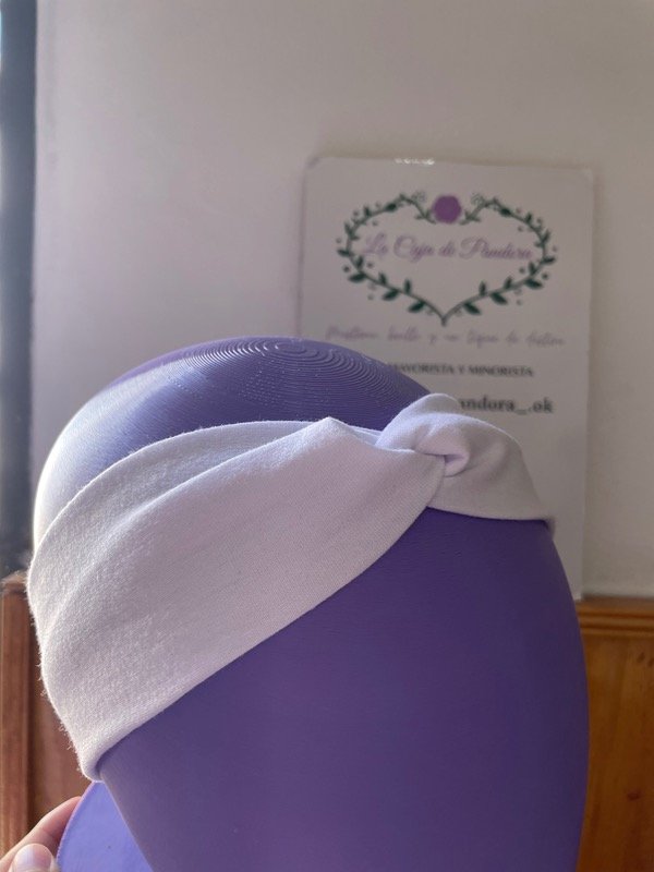 Producto - Bandana turbante blanco