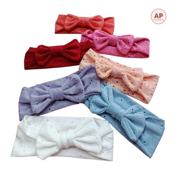 Producto - VINCHA DE TELA BEBE LISAS ESTILO ENCAJE - AC260