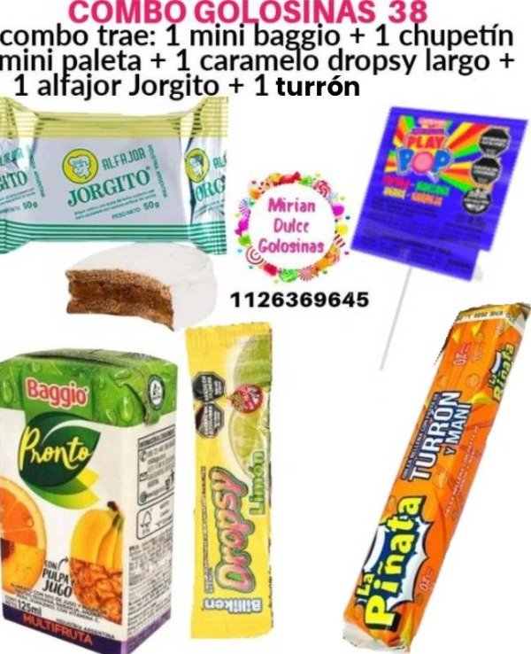 Producto - Combo golosinas 38