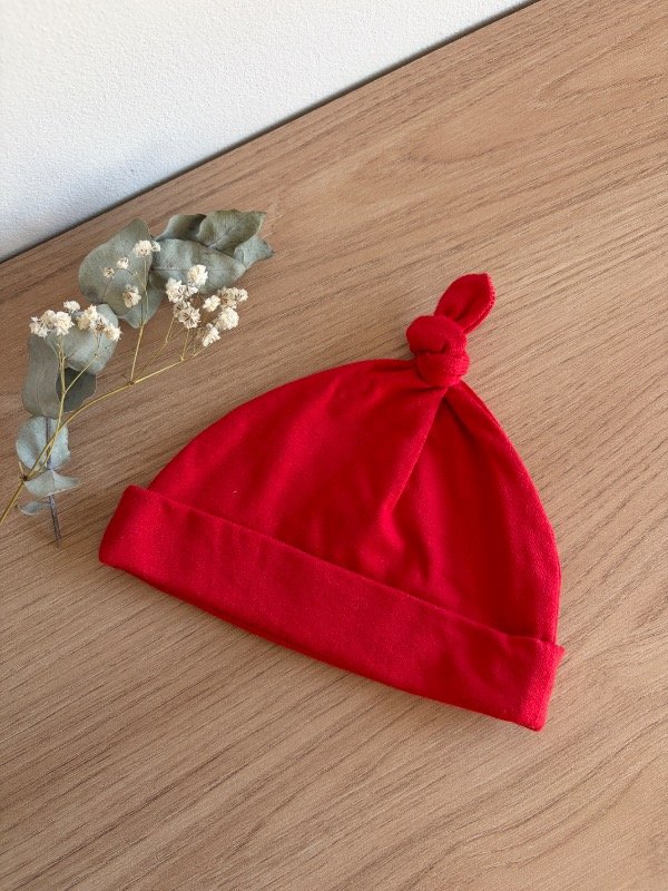Producto - Gorro algodon nudo Rojo