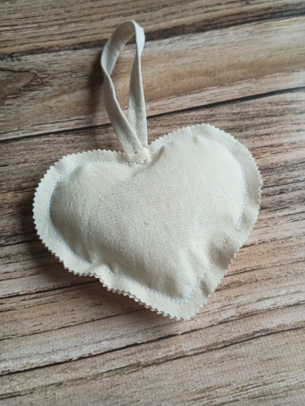 Producto - Corazón de lienzo aprox. 15cm