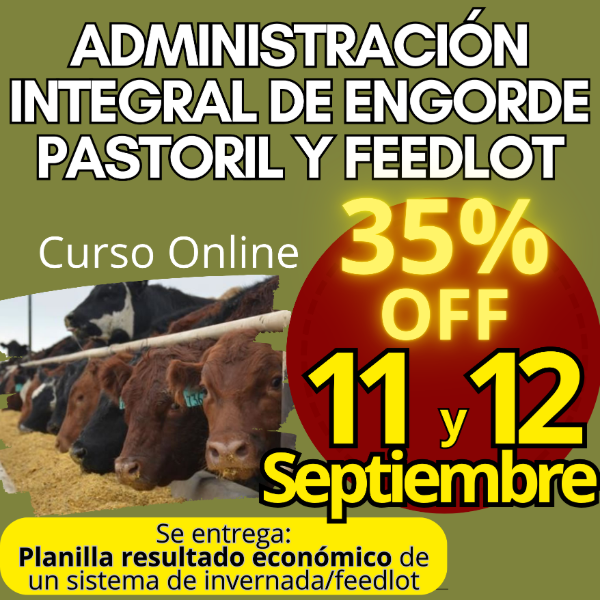 Producto - Curso Online: Administración Integral de Engorde Pastoril y Feedlot - 0