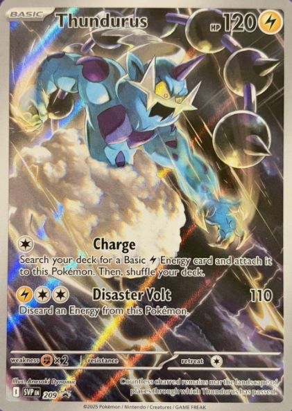 Producto - Thundurus SVP209 Scarlet and Violet Black Star Promos