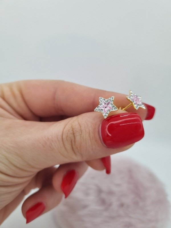 Producto - Abridor acero dorado estrella strass centro swarovski