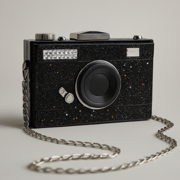 Producto - Cámara de Fotos con Brillos (negro)