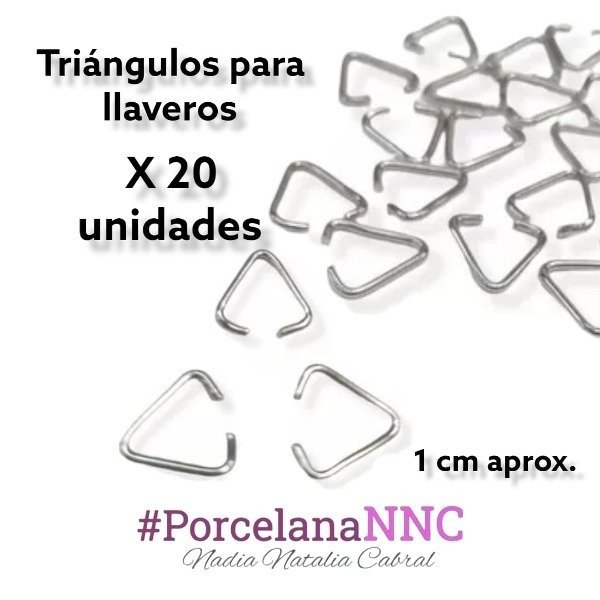 Producto - Triangulos para llaveros x20 unidades