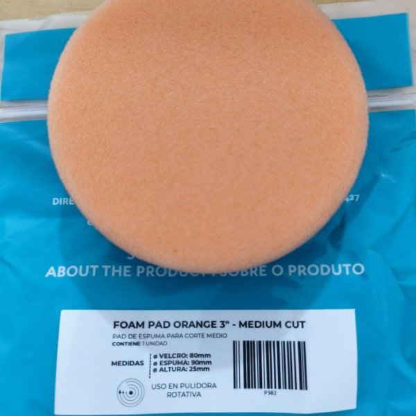 Producto - Pad Espuma Naranja 3  Medium Cut Pro Tools P302