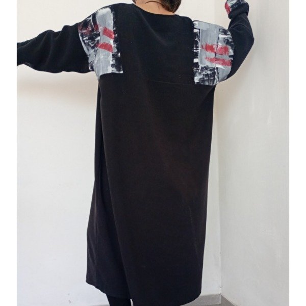 Producto - VESTIDO AMPLIO LARGO HOMBROS