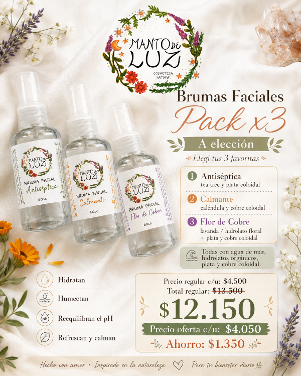 Producto - PACK X 3 Brumas faciales - 1
