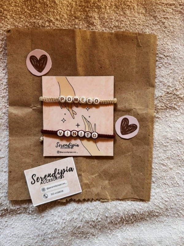 Producto - Pulsera combo vinito + pomelo