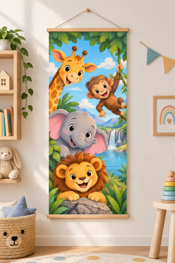 Producto - Banner de lona frontlight 80x120 cm con varillas listo para colgar