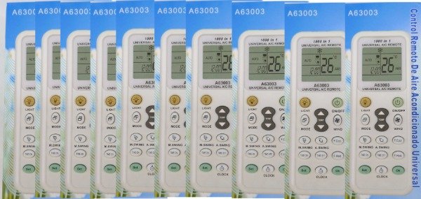 Producto - Pack x 10 unidades de control remoto universal para aire acondicionado