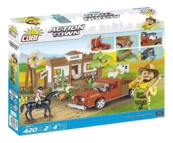Producto - Cobi 18701 Granja + 6 Figuras + Vehiculo 420 Piezas (1)