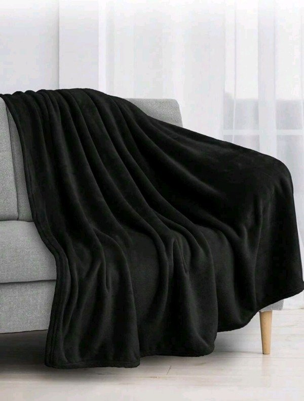 Producto - Manta Piel Sintética Negra