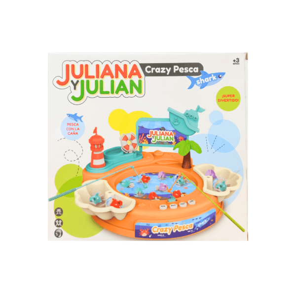 Producto - Juliana Y Julián Crazy Pesca Shark Con Sonido pilas incluidas