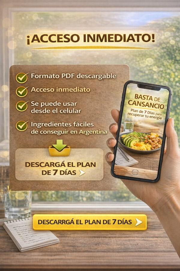 Producto - BASTA DE CANSANCIO - Plan de 7 días para recuperar tu energía - 5