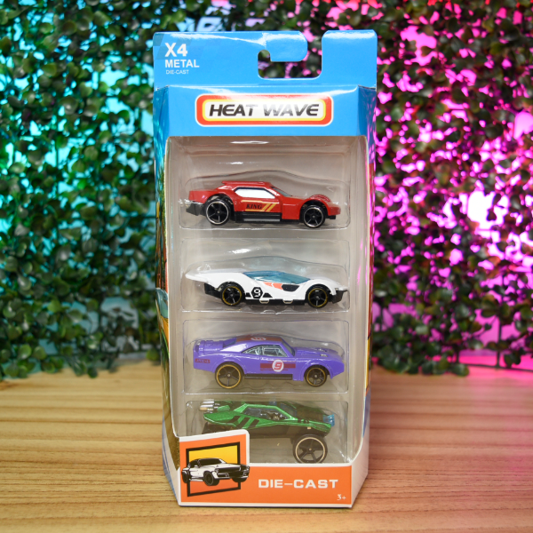 Producto - SET AUTOS SURTIDOS X4 EN CAJA SDD0620