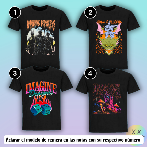 Producto - Remeras Imagine Dragons #2