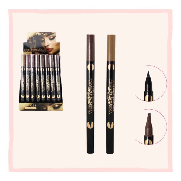 Producto - DELINEADOR DE OJOS Y CEJAS 2 EN 1 - PINK 21
