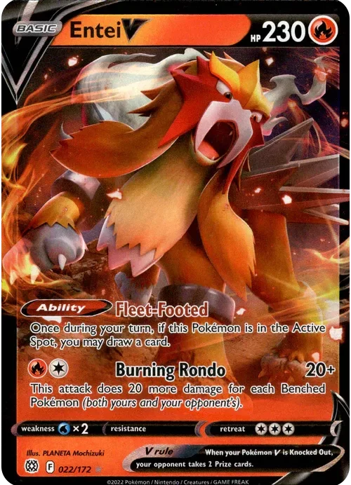 Producto - Entei V - 022/172 - Brilliant Stars - Holo