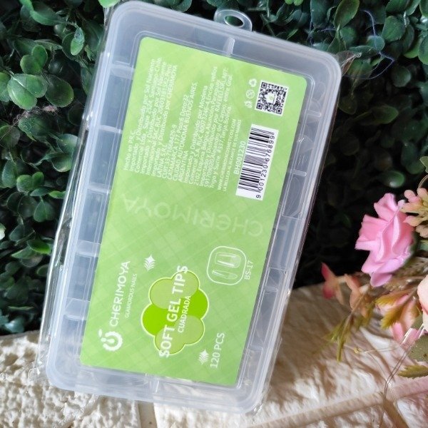 Producto - TIPS DE UÑAS X120 PCS - cherimoya corto CUADRADO (TP-C01)