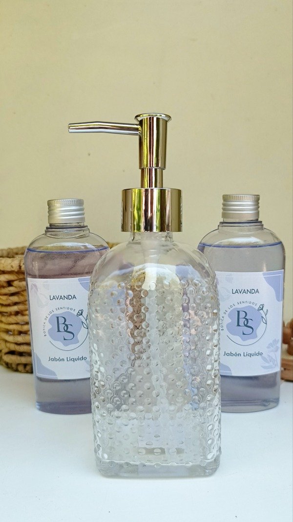 Producto - Dispenser de jabón líquido + 2 repuestos de 200 ml