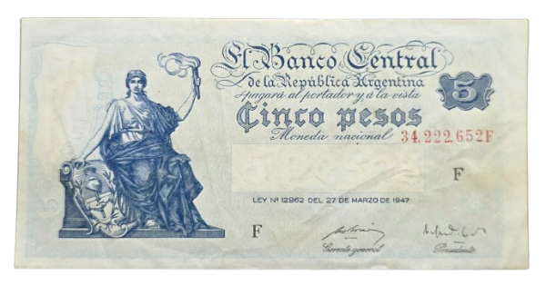 Producto - 5 Pesos Moneda Nacional (Bosio - Gómez Morales) Bott.1860 VF