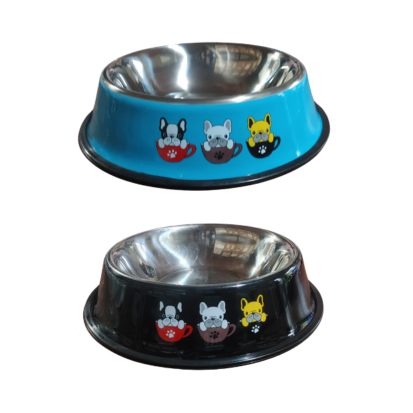 Producto - Comedero para perros en colores y estampados base 26 cm - 2