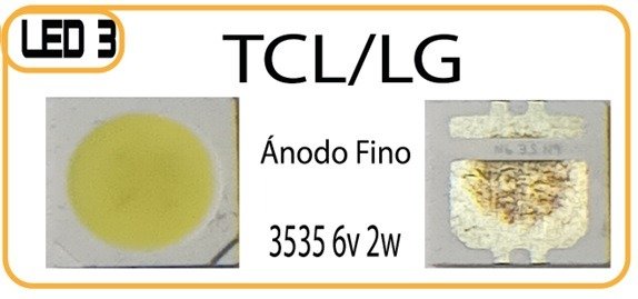 Producto - 3535 6v 2w TCL LG Ánodo Fino (LED 3)