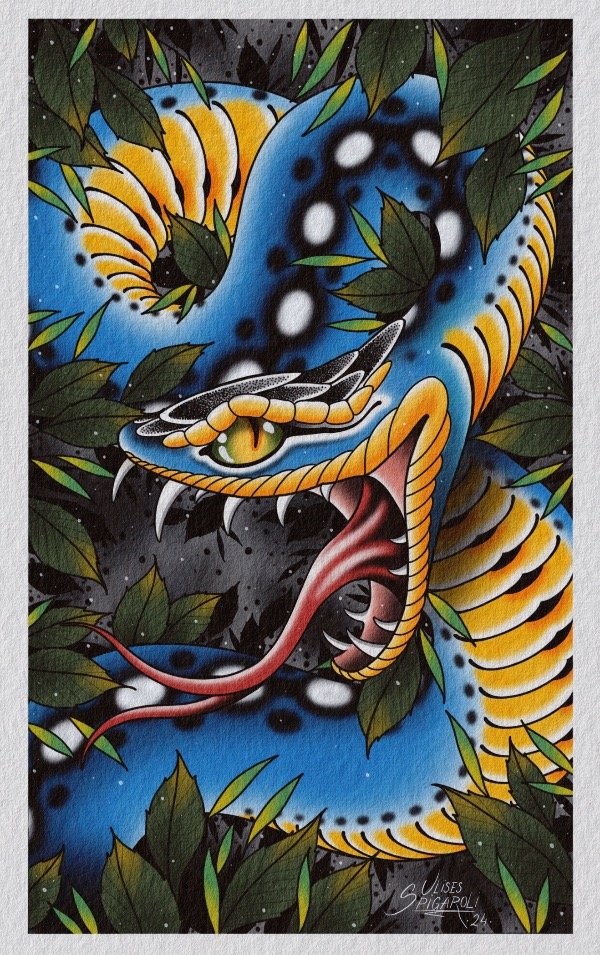 Producto - SERPIENTE BLUE (DIGITAL)