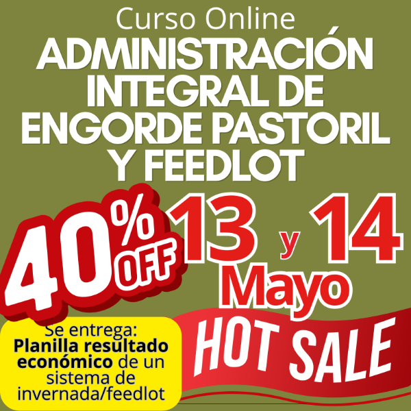 Producto - Curso Online: Administración Integral de Engorde Pastoril y Feedlot