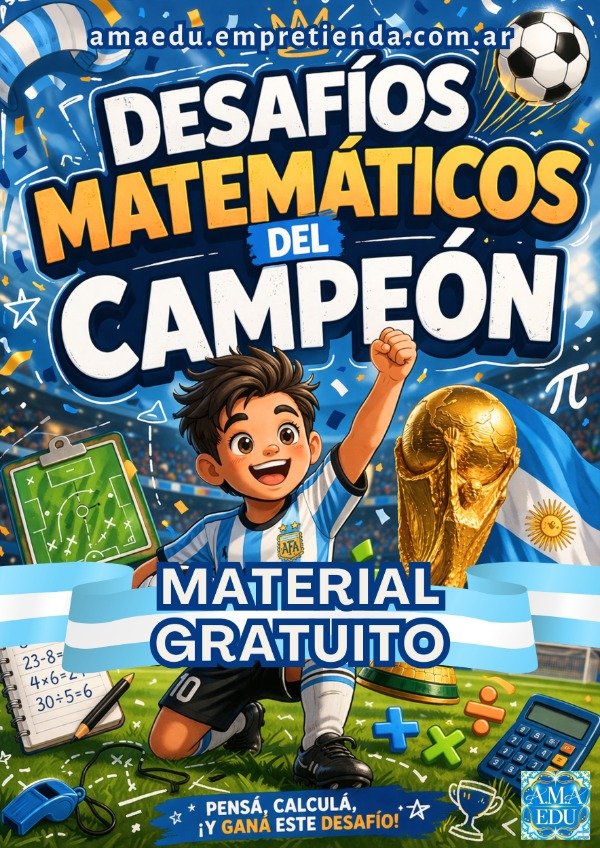 Producto - DESAFÍOS MATEMÁTICOS DEL CAMPEÓN (Material Gratuito)