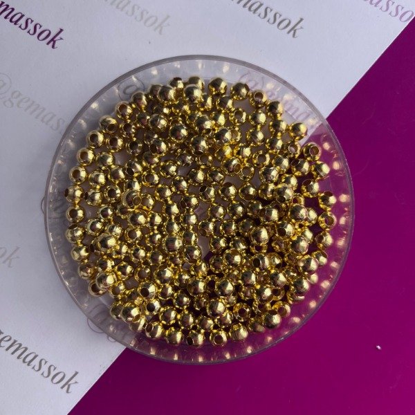 Producto - Bolita metal 6mm dorada