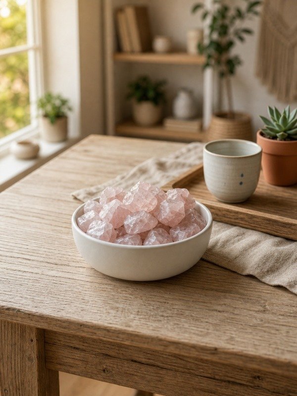 Producto - Piedra Cuarzo Rosa En Bruto X 100 Gr. Piedra Del Amor - 1