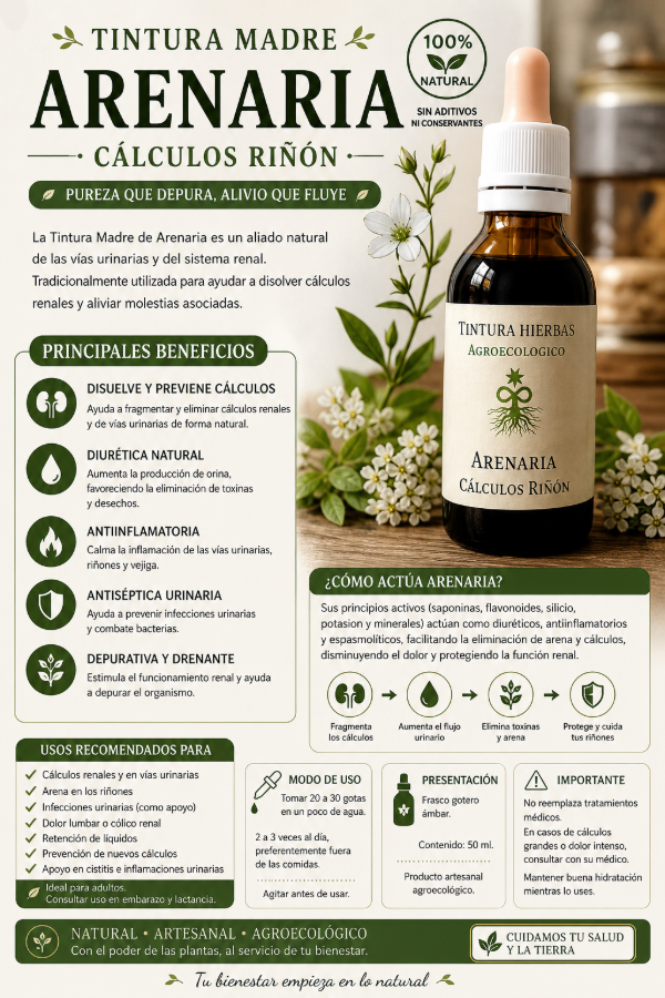 Producto - Tintura Madre Arenaria