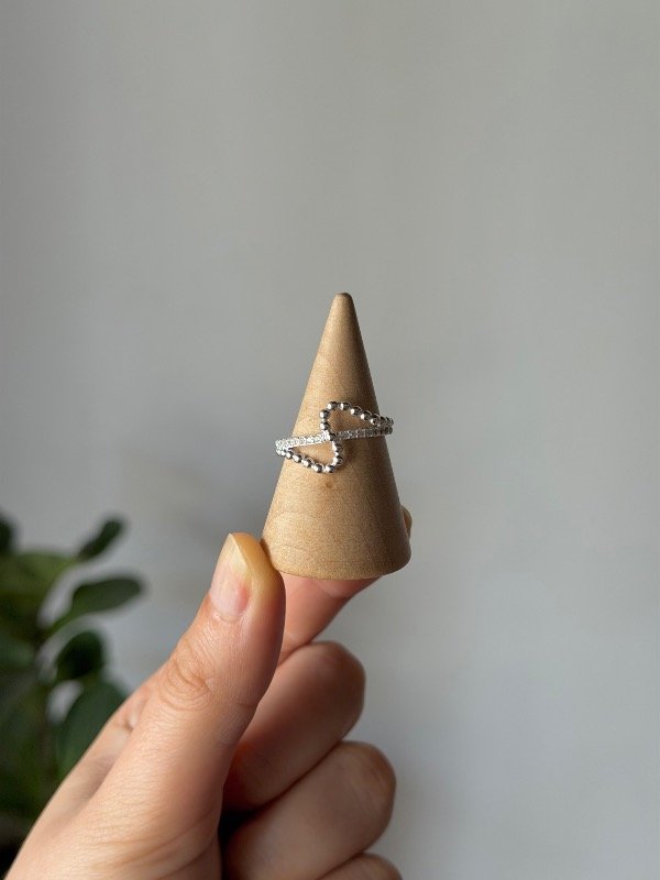 Producto - Anillo ola con bolitas + cubics 18 mm - 0