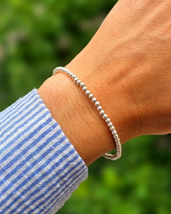 Producto - Pulsera lisa plata 925