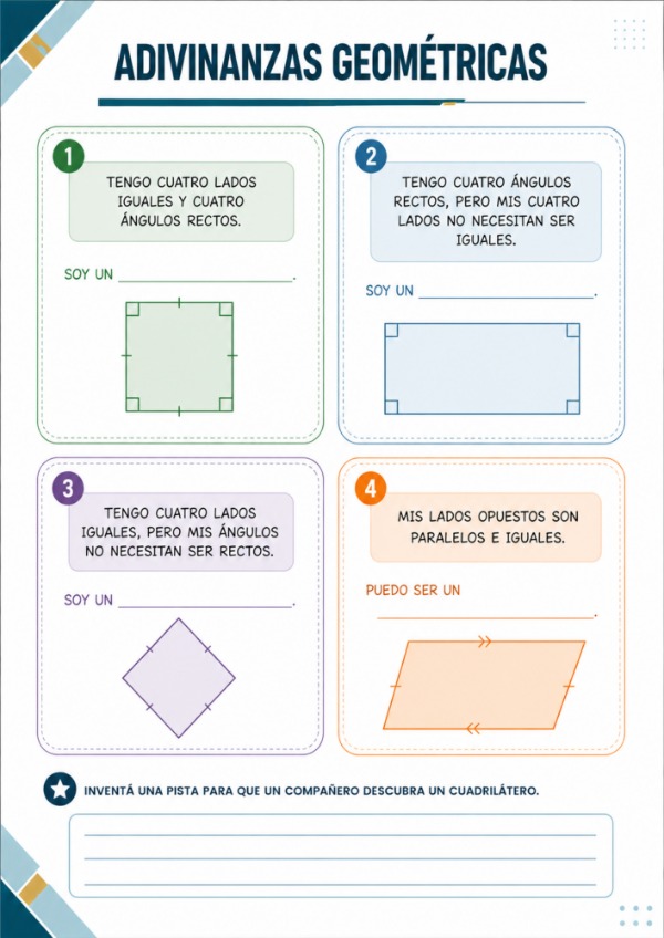 Producto - Geometría: Propiedades, clasificación, diagonales y construcciones - 10