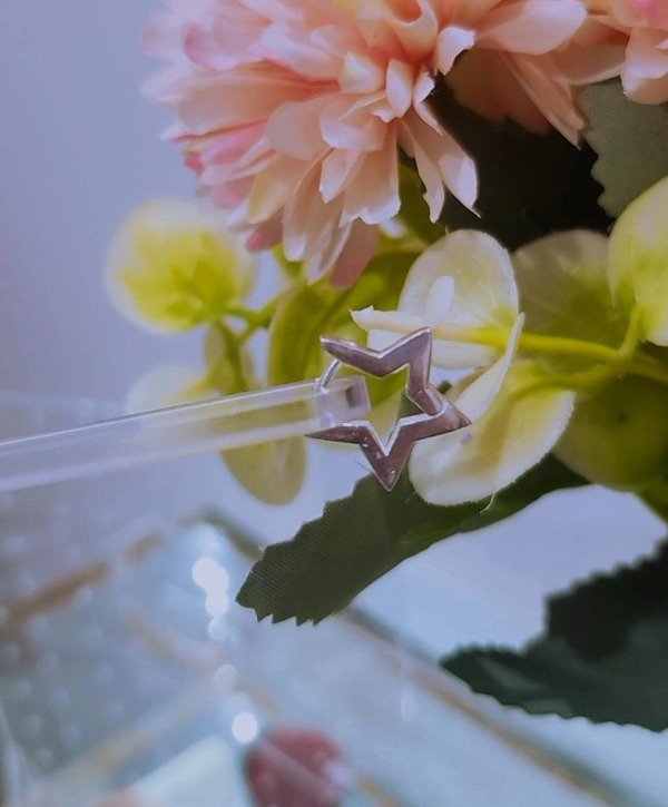 Producto - Solitario argolla estrella PL