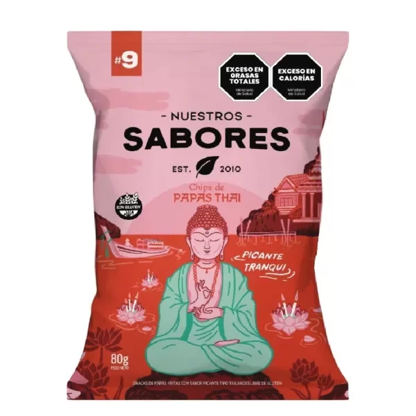 Producto - Chips de papa thai 80 g NUESTROS SABORES