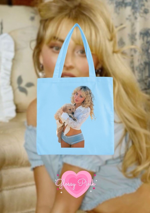 Producto - Tote Bag celeste Sabrina Carpenter Best Friend - DTF