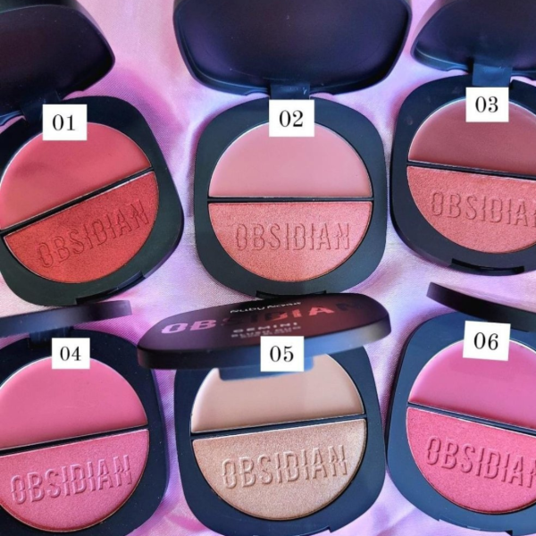 Producto - Obsidiana Ruby rose blush