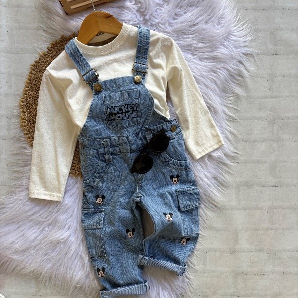Producto - Jardinero Mickey Cargo solo talle 9 a 12 meses