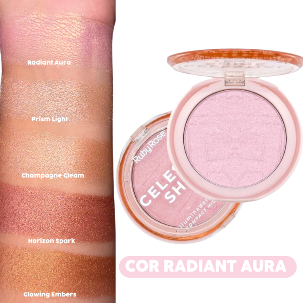 Producto - Iluminador en polvo rosa Ruby Rose